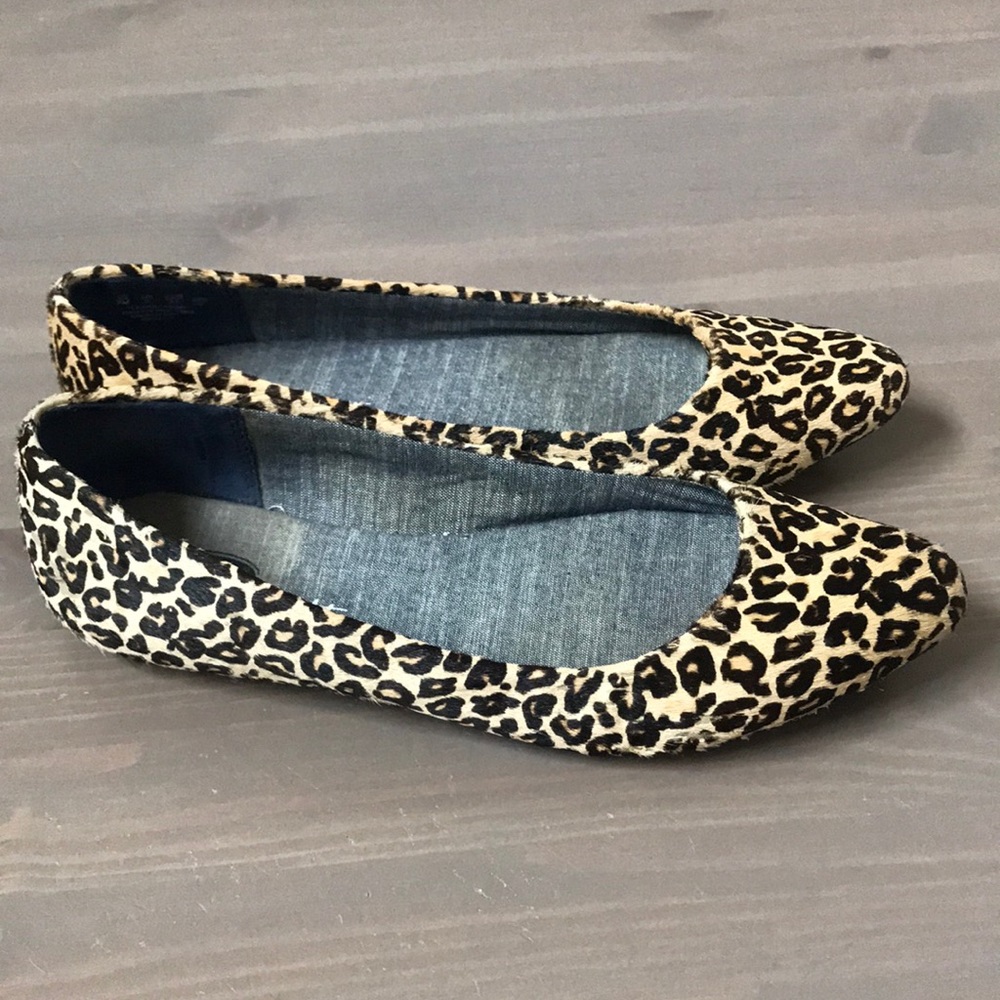 Dr Scholls Tan & Black Leopard Aston Flat!